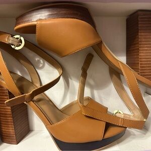 Madden Girl Tan Platform Sandals